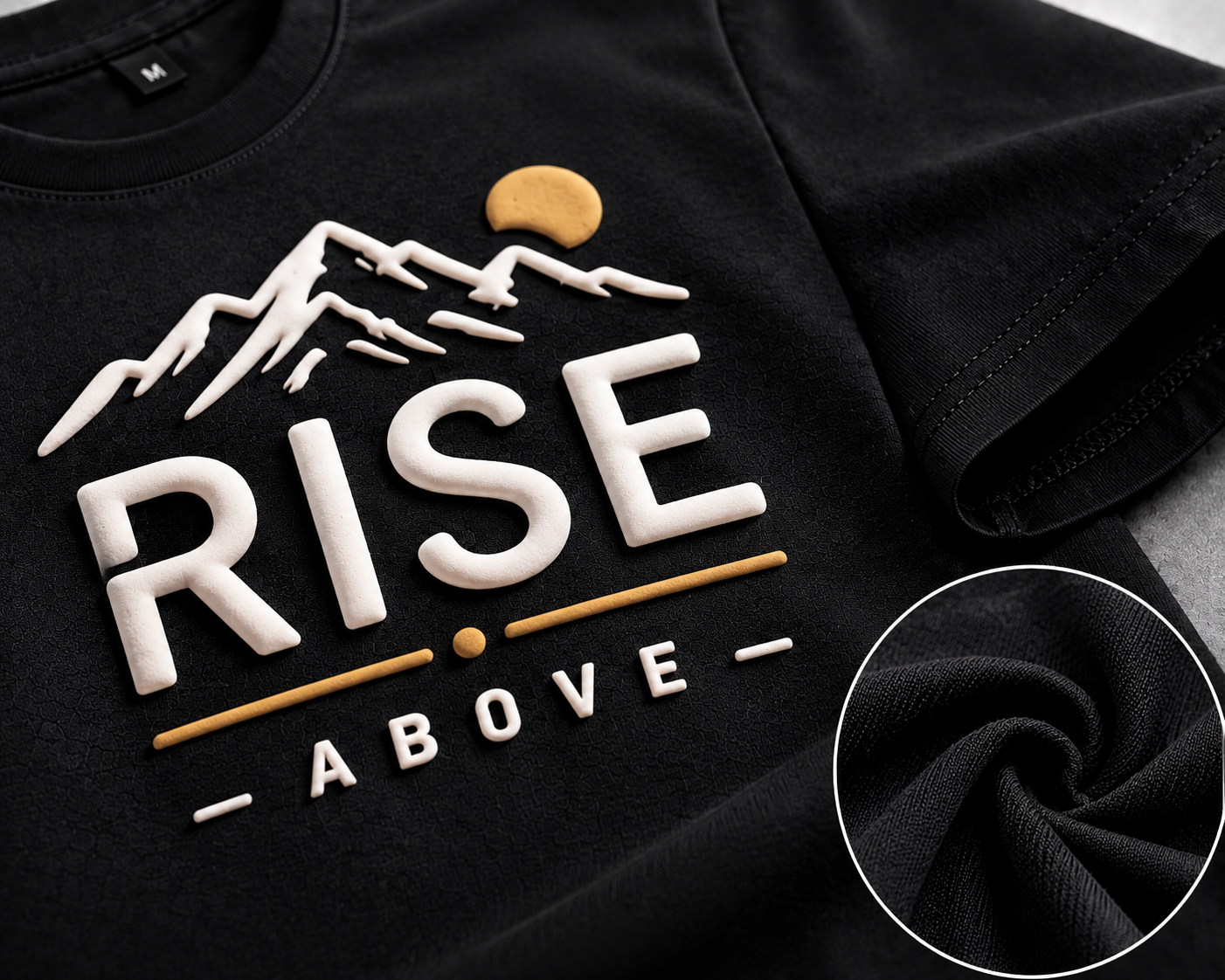 Graphic Black Print T-shirt - Image 4