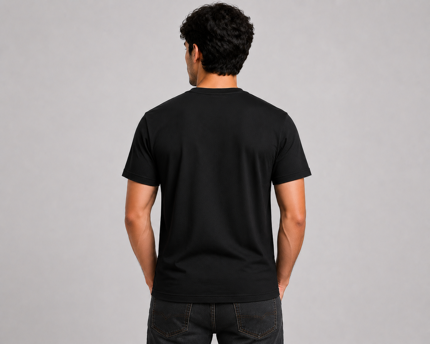 Graphic Black Print T-shirt - Image 2